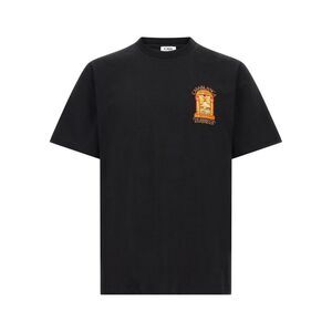Casablanca Black Organic Cotton Men's T-Shirt